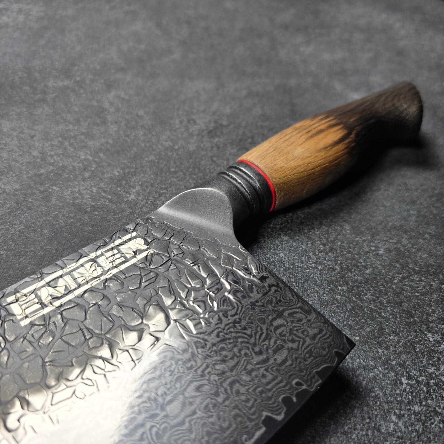 ASKA! CUCHILLO DE CHEF ORIENTAL STONEWASH Y DAMASCO 8"