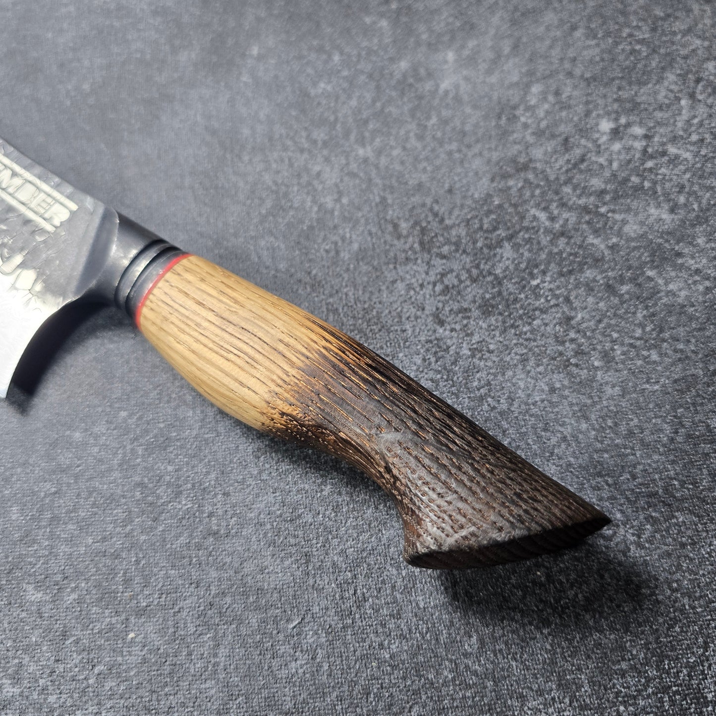 ASKA! SANTOKU STONEWASH Y DAMASCO 7"